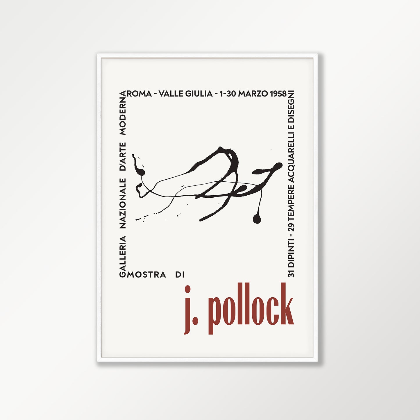 Jackson Pollock Exhibition Print