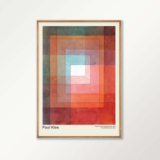 Polyphonically 1930 by Paul Klee in Tasmanian Oak Frame | Atollo Printshop