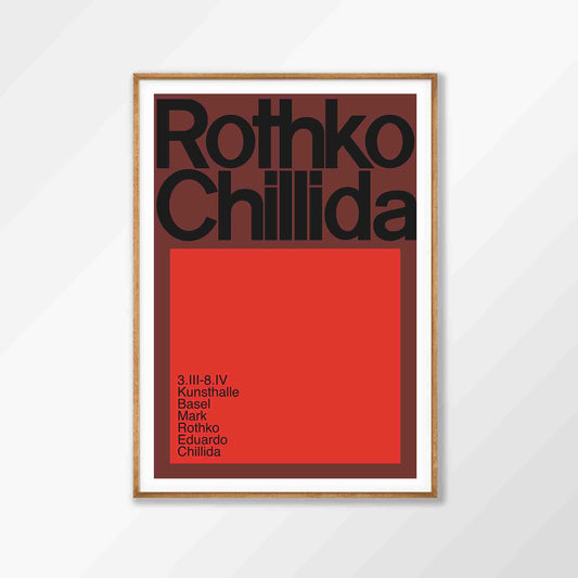 Mark Rothko – Chillida Exhibtion in Tasmanian Oak Frame | Atollo Printshop