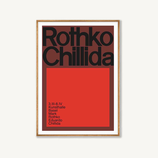 Mark Rothko – Chillida Exhibtion in Tasmanian Oak Frame | Atollo Printshop