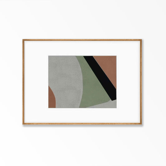 Scandinavian Abstract 01 in Tasmanian Oak Frame | Atollo Printshop
