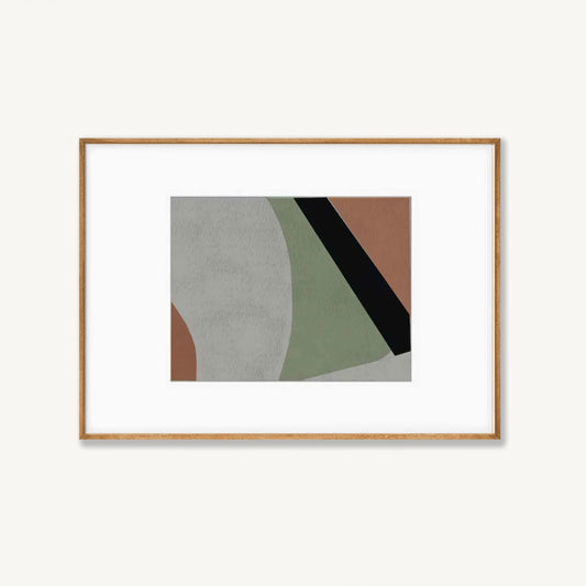 Scandinavian Abstract 01 in Tasmanian Oak Frame | Atollo Printshop