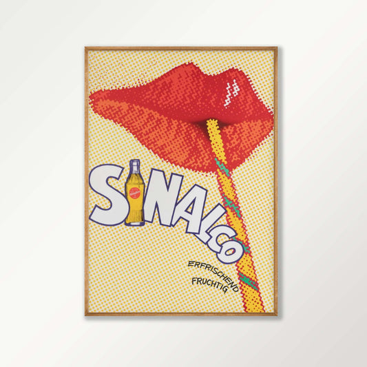 Sinalco Vintage Advertisement in Tasmanian Oak Frame | Atollo Printshop
