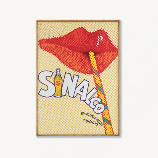 Sinalco Vintage Advertisement in Tasmanian Oak Frame | Atollo Printshop