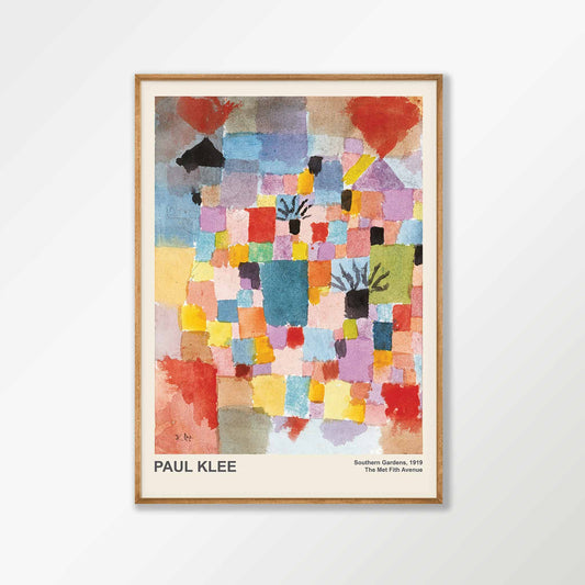 Southern Gardens by Paul Klee in Tasmanian Oak Frame | Atollo Printshop