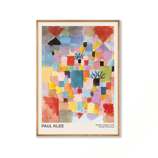 Southern Gardens by Paul Klee in Tasmanian Oak Frame | Atollo Printshop
