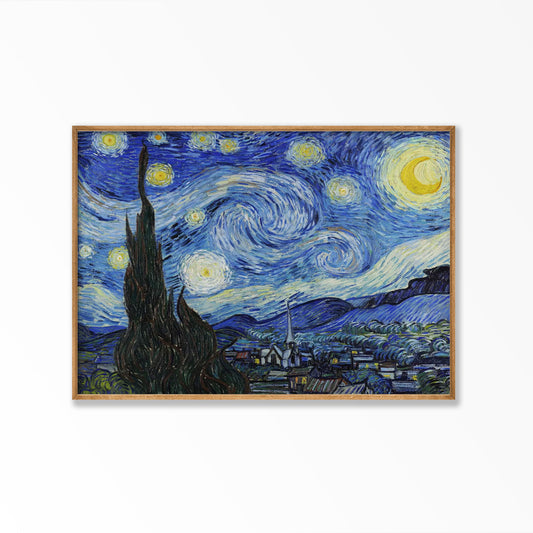 Vincent van Gogh – Starry Night in Tasmanian Oak Frame | Atollo Printshop