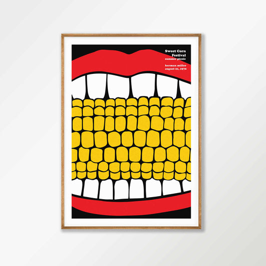 Summer Picnic 1970 by Herman Miller in Tasmanian Oak Frame | Atollo Printshop