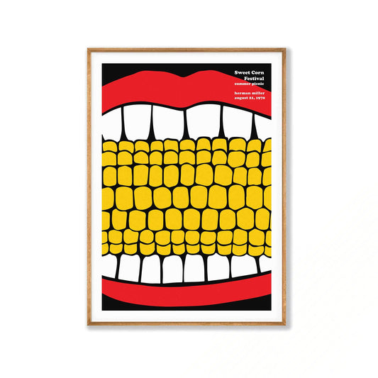 Summer Picnic 1970 by Herman Miller in Tasmanian Oak Frame | Atollo Printshop
