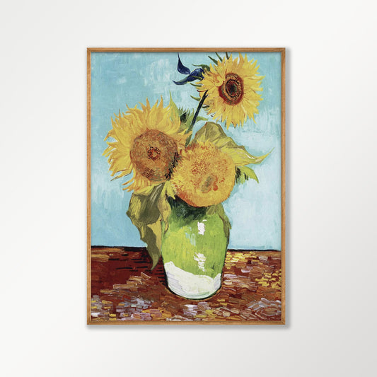 Vincent van Gogh – Sunflowers in Tasmanian Oak Frame | Atollo Printshop