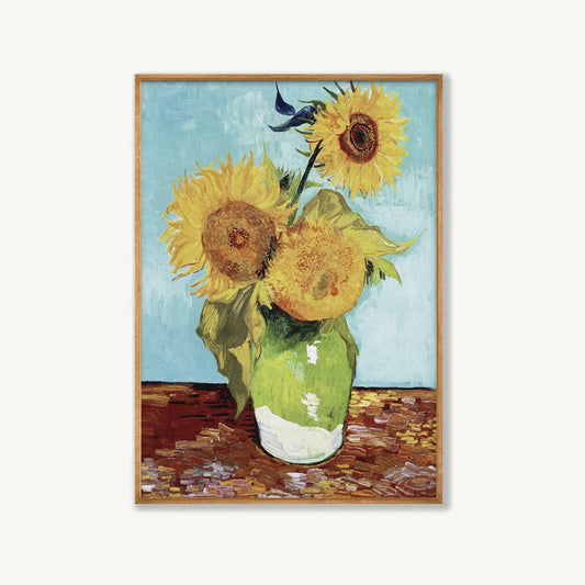 Vincent van Gogh – Sunflowers in Tasmanian Oak Frame | Atollo Printshop