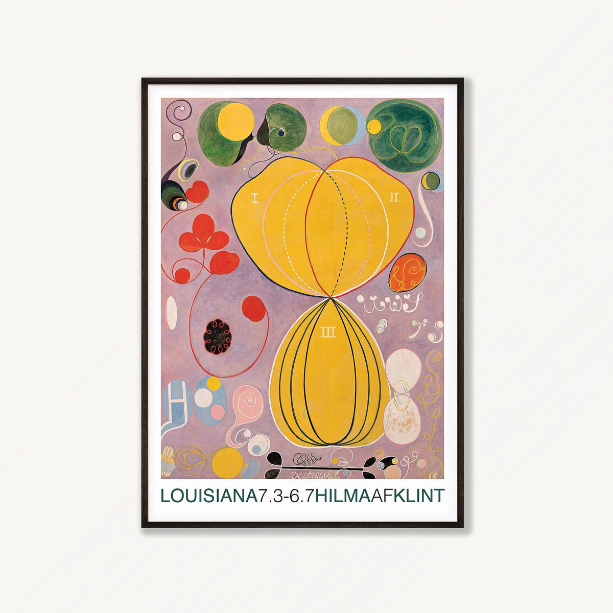 Hilma af Klint – The Ten Largest No.07 in Matte Black Frame | Atollo Printshop