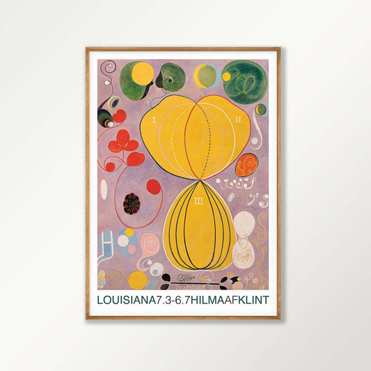Hilma af Klint – The Ten Largest No.07 in Tasmanian Oak Frame | Atollo Printshop