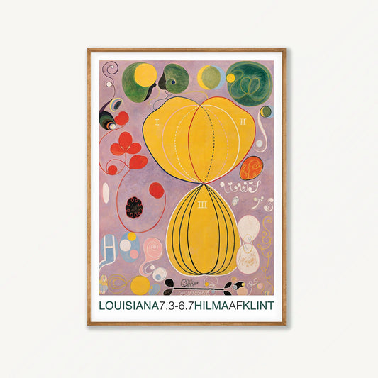 Hilma af Klint – The Ten Largest No.07 in Tasmanian Oak Frame | Atollo Printshop