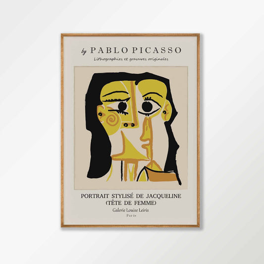 Pablo Picasso – Tete De Femme in Tasmanian Oak Frame | Atollo Printshop