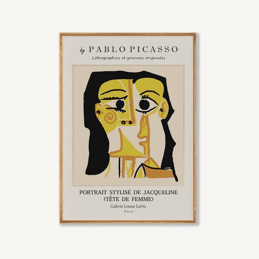 Pablo Picasso – Tete De Femme in Tasmanian Oak Frame | Atollo Printshop