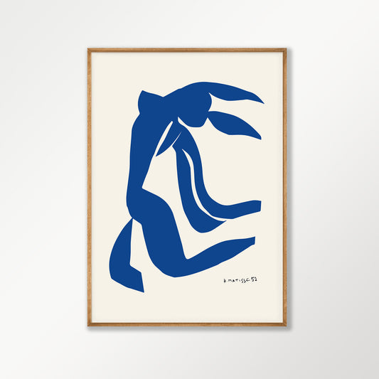 The Flowing Hair art print displayed in a room setting | Atollo Printshop