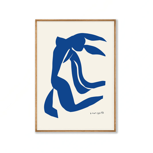 The Flowing Hair art print displayed in a room setting | Atollo Printshop