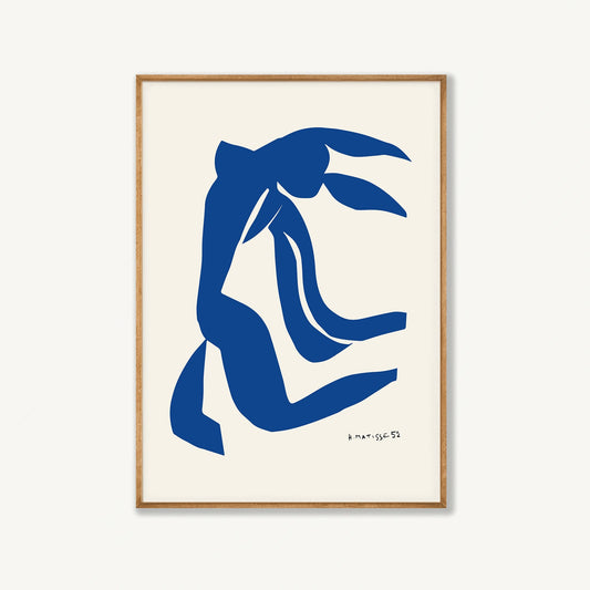 The Flowing Hair art print displayed in a room setting | Atollo Printshop