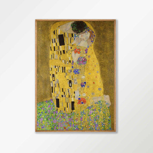 Gustav Klimt – The Kiss in Tasmanian Oak Frame | Atollo Printshop