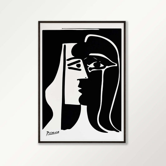 Pablo Picasso – The Kiss in Matte Black Frame | Atollo Printshop