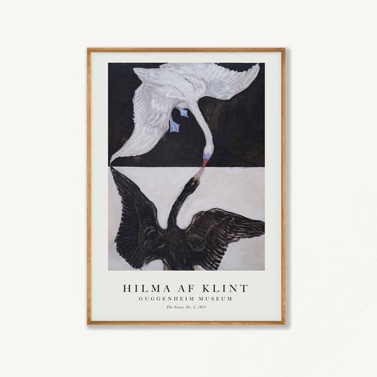 Hilma af Klint – The Swan 1915 in Tasmanian Oak Frame | Atollo Printshop
