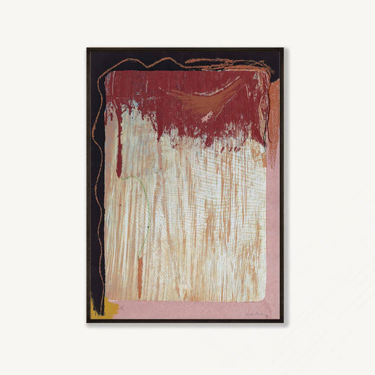 Tribal Signs by Helen Frankenthaler in Matte Black Frame | Atollo Printshop