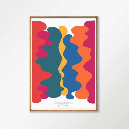 Polish Music Festival Warsaw 1969 in Tasmanian Oak Frame | Atollo Printshop