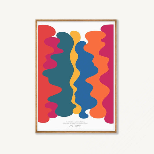 Polish Music Festival Warsaw 1969 in Tasmanian Oak Frame | Atollo Printshop