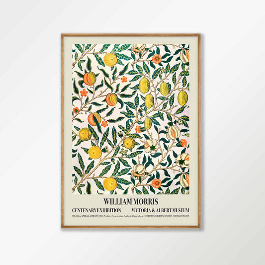 William Morris – Exhibition in Tasmanian Oak Frame | Atollo Printshop