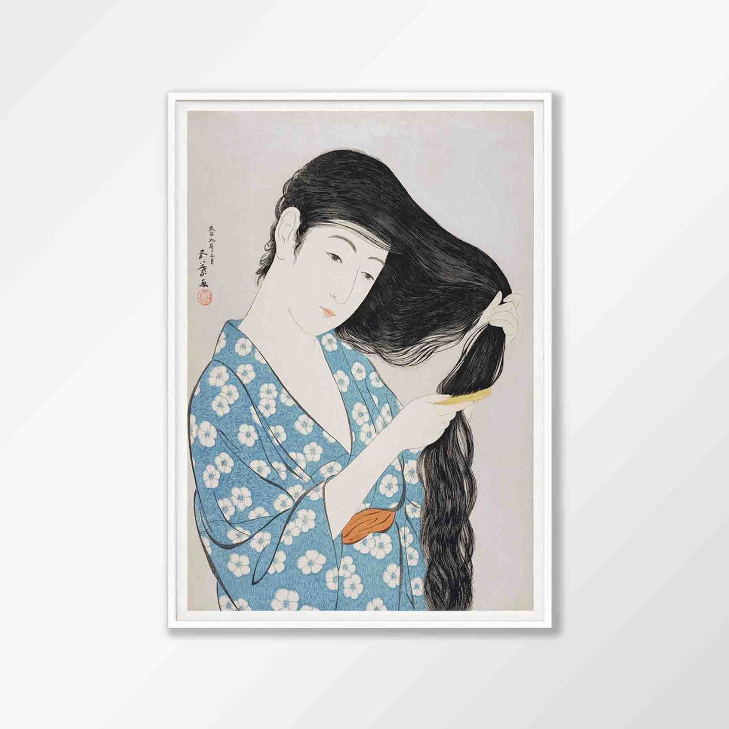 Japanese Woodblock Woman