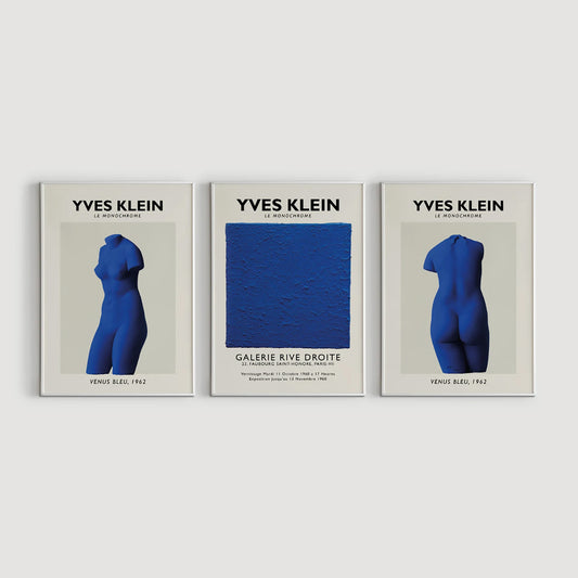 Yves Klein Poster Set Framed Art Print | Atollo Printshop