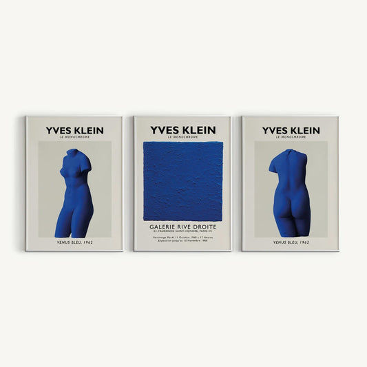 Yves Klein Poster Set Framed Art Print | Atollo Printshop