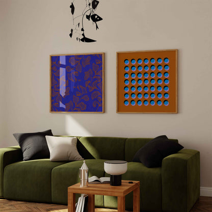 Polka Dots Overlay In Square Frame