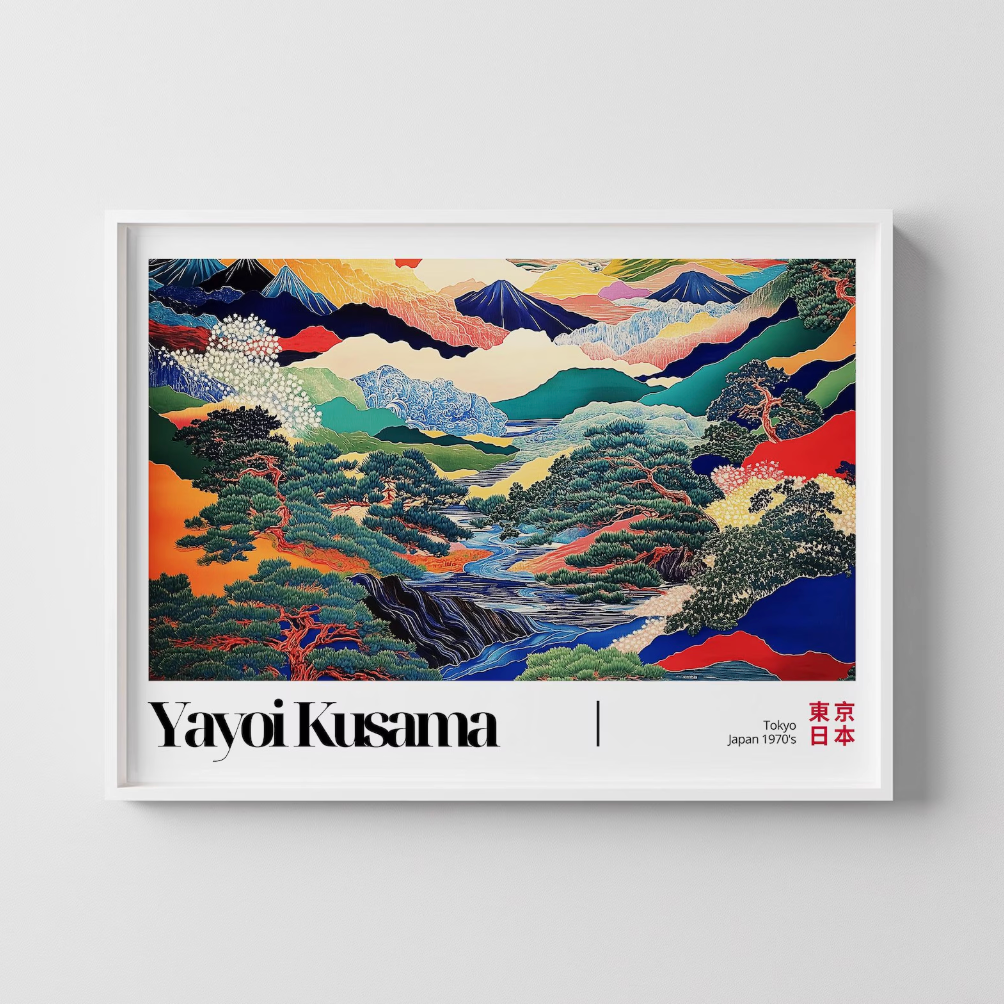 Mt Fuji Landscape By Yayoi Kusama