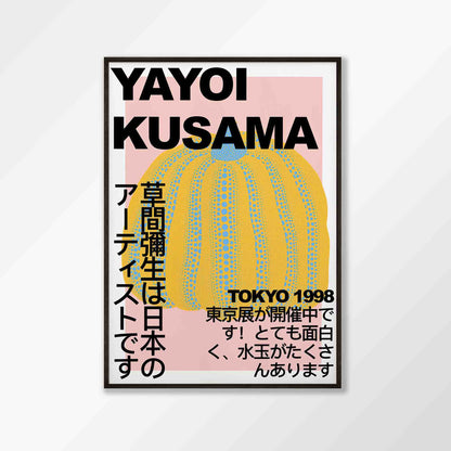 Exhibition Poster Tokyo 1998 by Yayoi Kusama