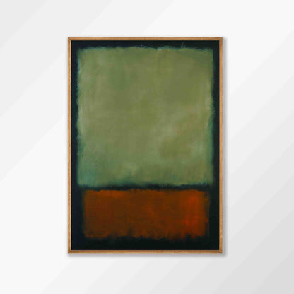 Green and Orange Over Black by Mark Rothko