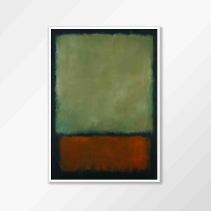 Green and Orange Over Black by Mark Rothko