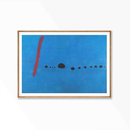 Joan Miro Blue Wall Art Poster