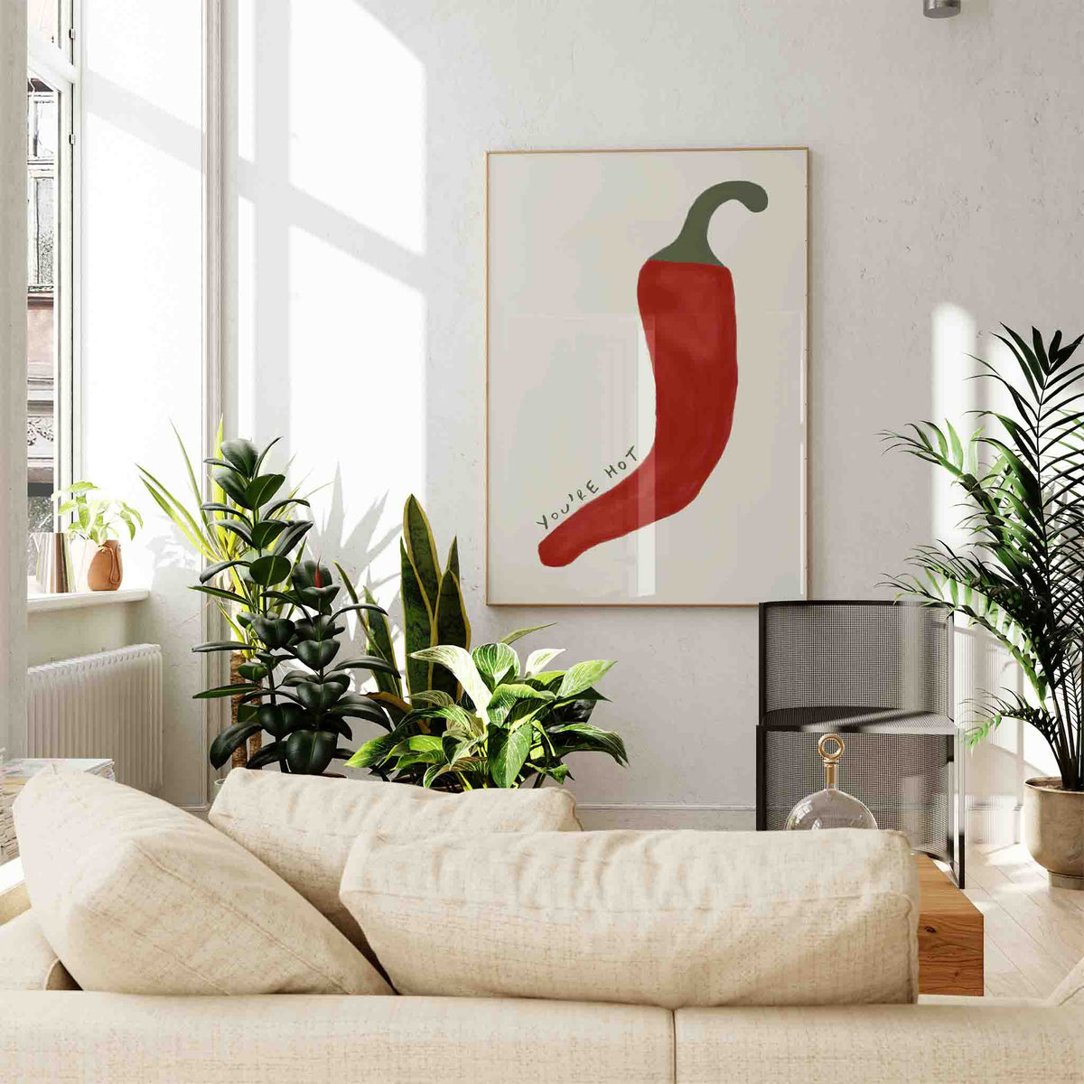 Chilli Poster You're Hot – Art Poster | Atollo Printshop
