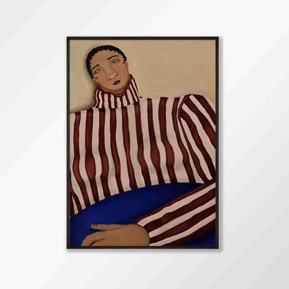 Figurative Man With Striped Jumper