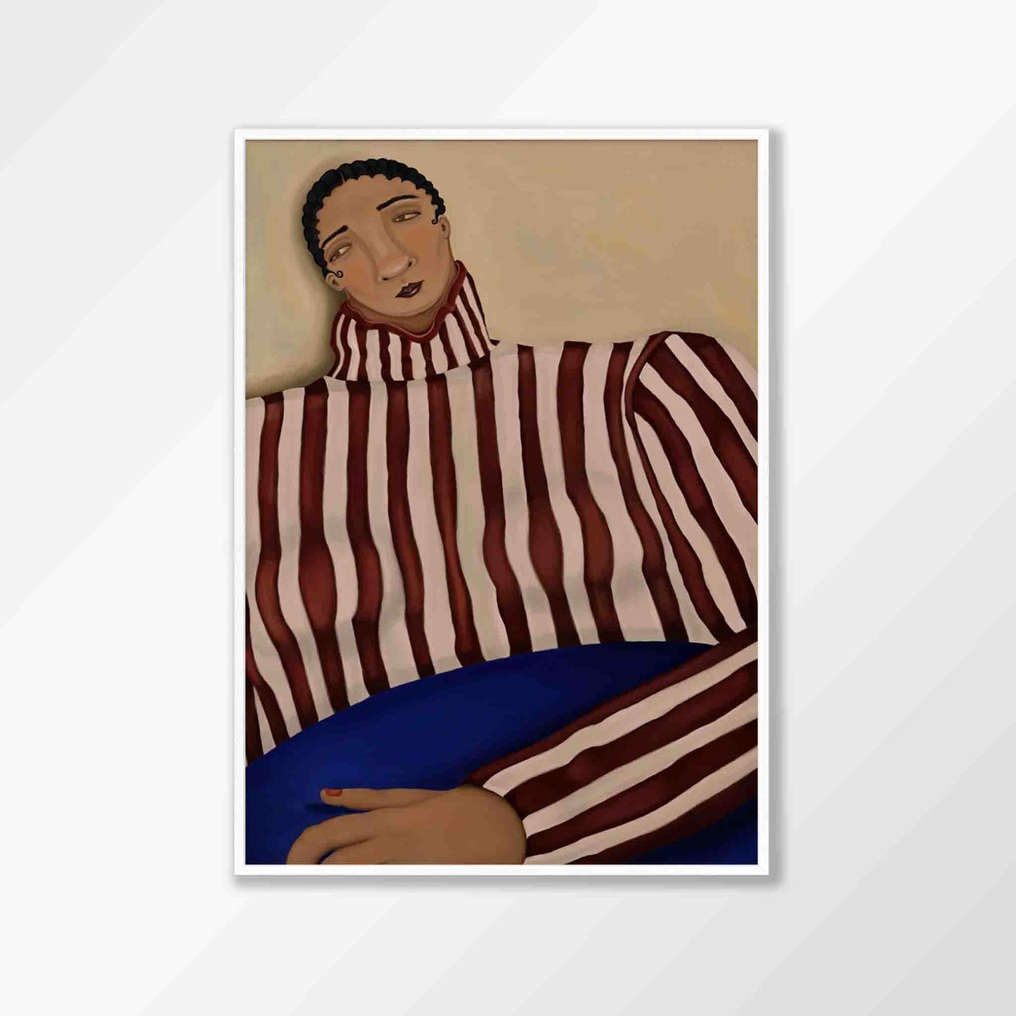 Figurative Man With Striped Jumper