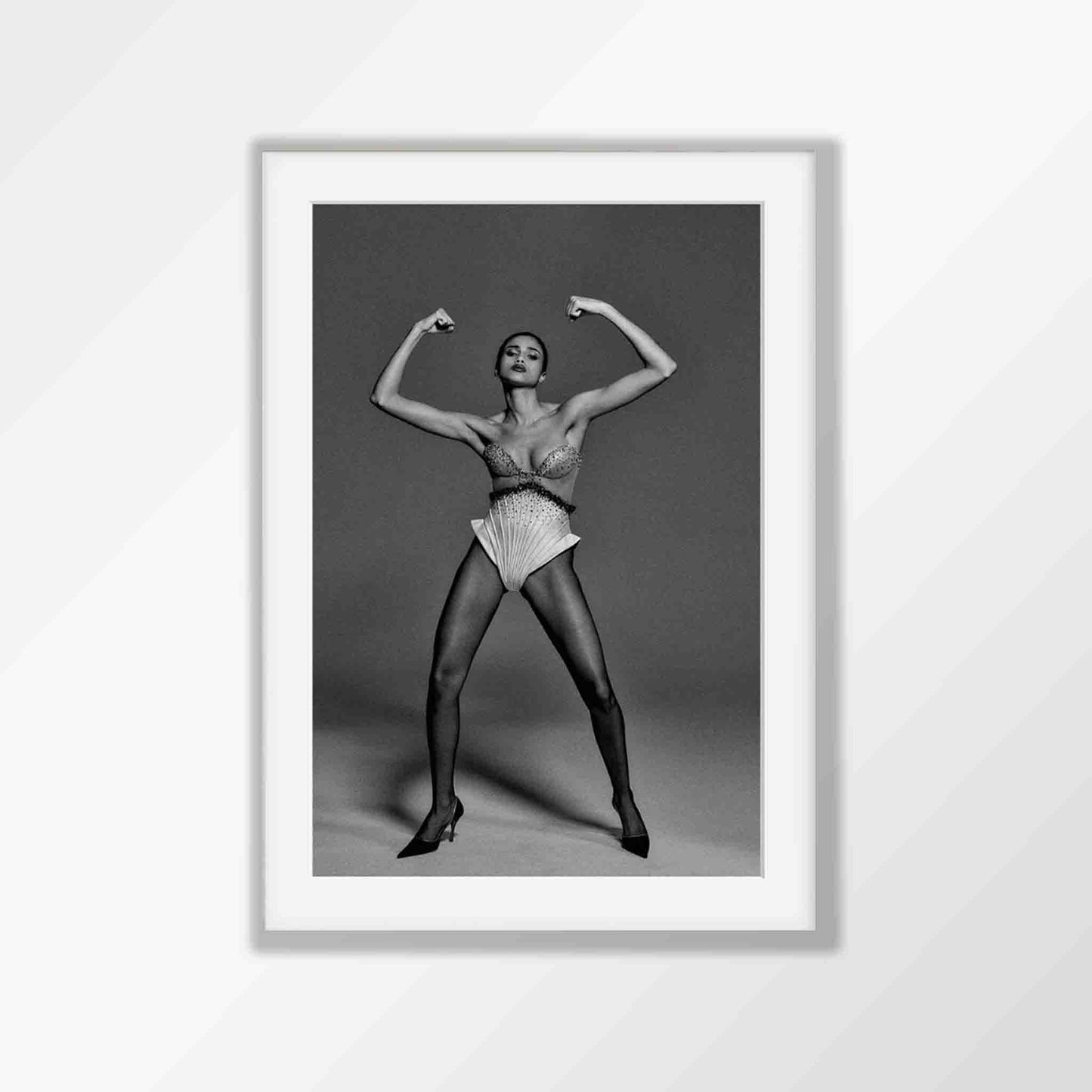 Imaan Hammam Fashion Framed Art Print | Atollo Printshop