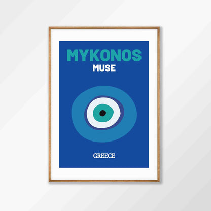 Mykonos Travel Poster