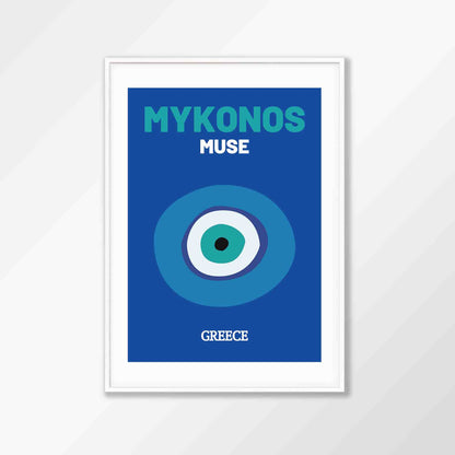 Mykonos Travel Poster