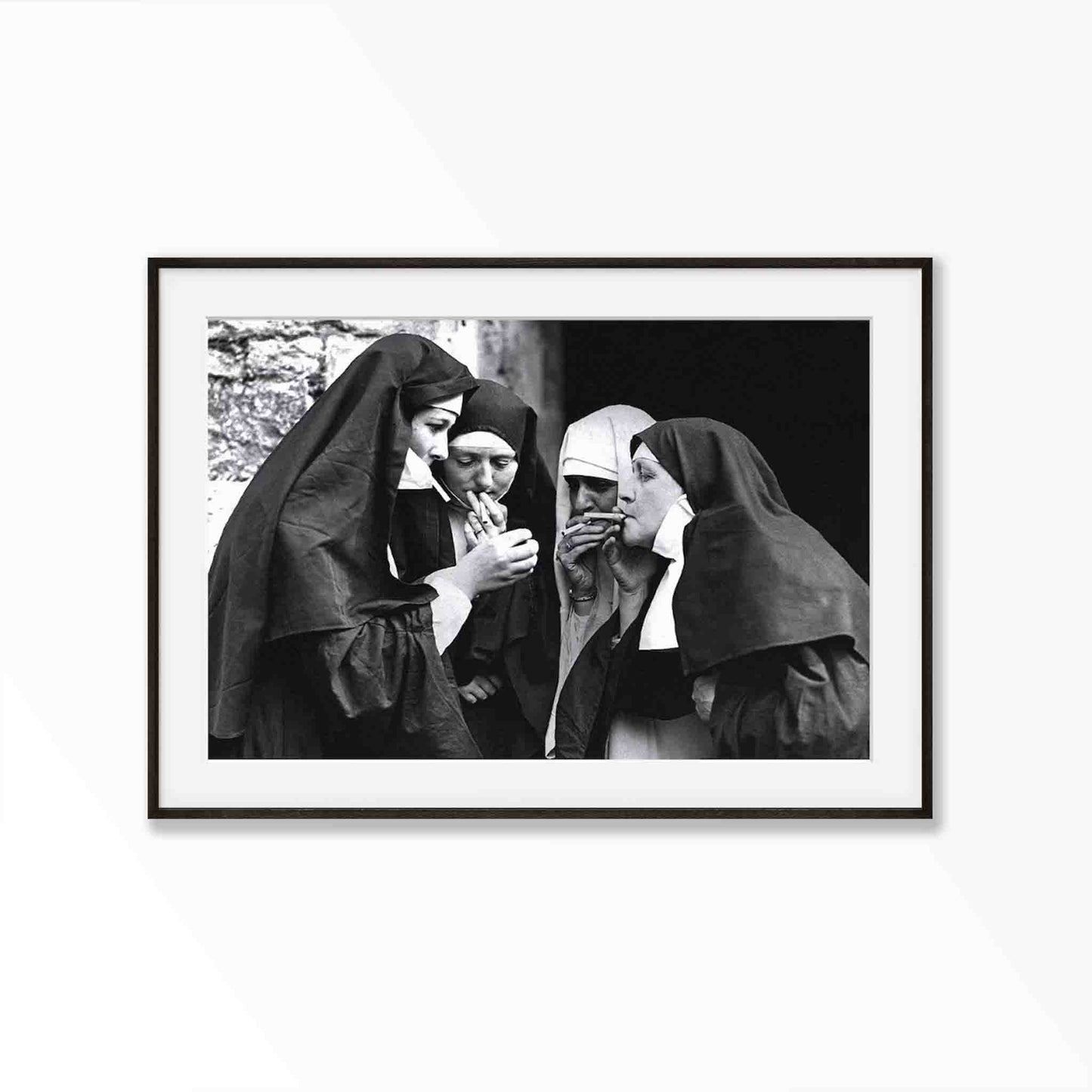 Smoking Nuns Photographic Print