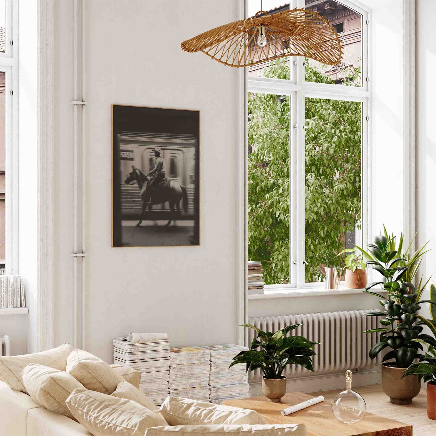 New York Subway Cowboy Photographic Print