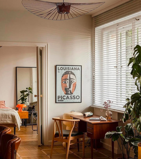 Atollo print framed in a customer's home