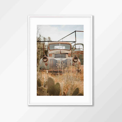 Rusted Farmhouse Car Photo