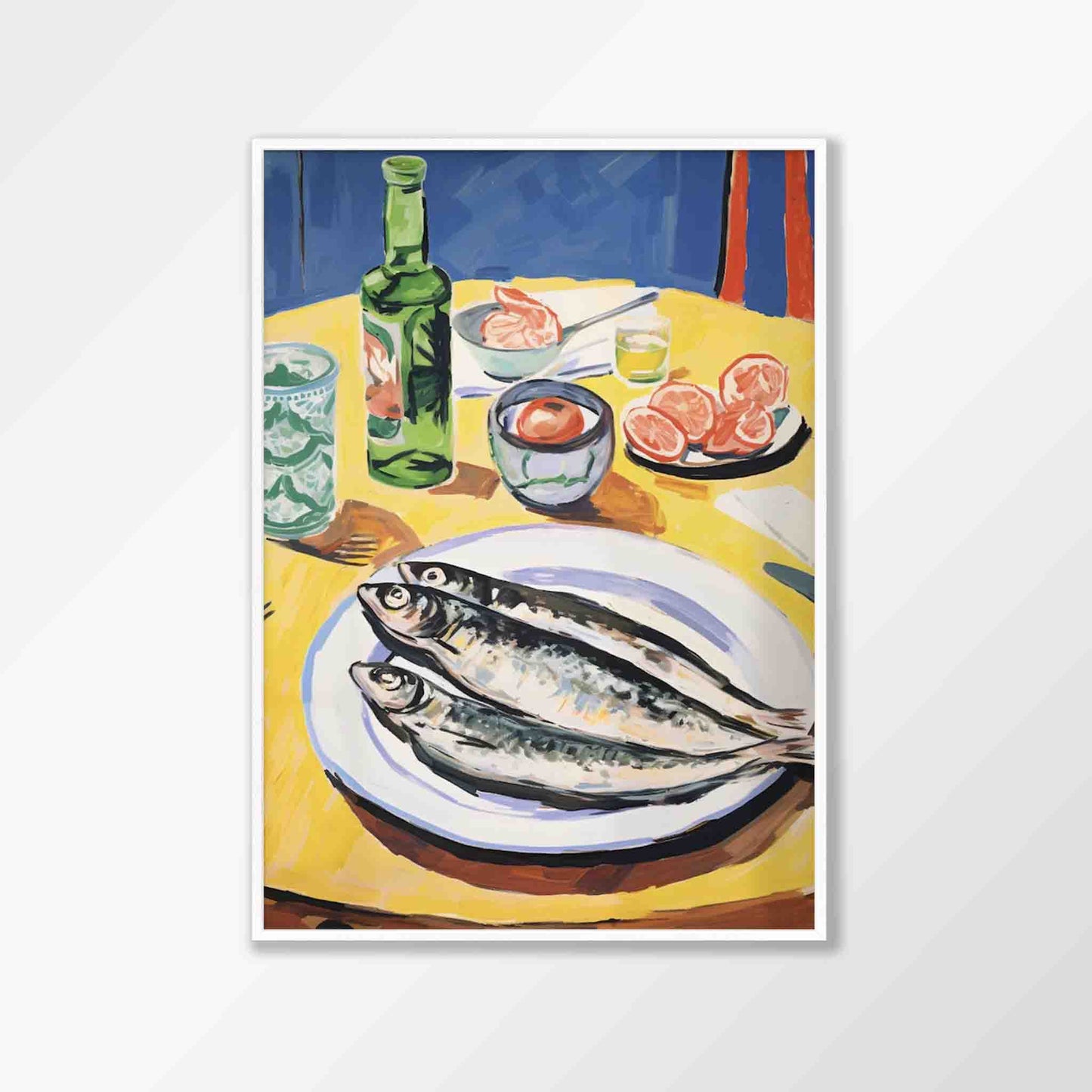 Sardines On Table Poster